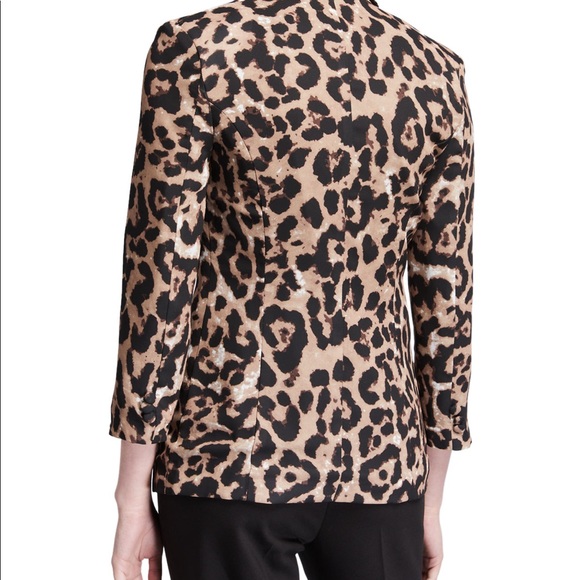 The Fierce Leopard One-Button 3/4-Sleeve Jacket - Picture 5 of 9